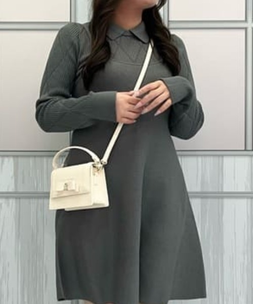 SAMANTHAVEGA（サマンサベガ）の「ミニジュエルリボンショルダーバッグ（ショルダーバッグ・レディース・ホワイト/ブラック/マルチ/ピンク・FREE）」の2枚目の写真
