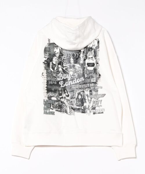 BOY LONDON（ボーイロンドン）の「【BOY LONDON】LEAVE THE BOY ALONE Photo Hoodie Parka（パーカー・メンズ・ホワイト・LARGE/MEDIUM）」の9枚目の写真