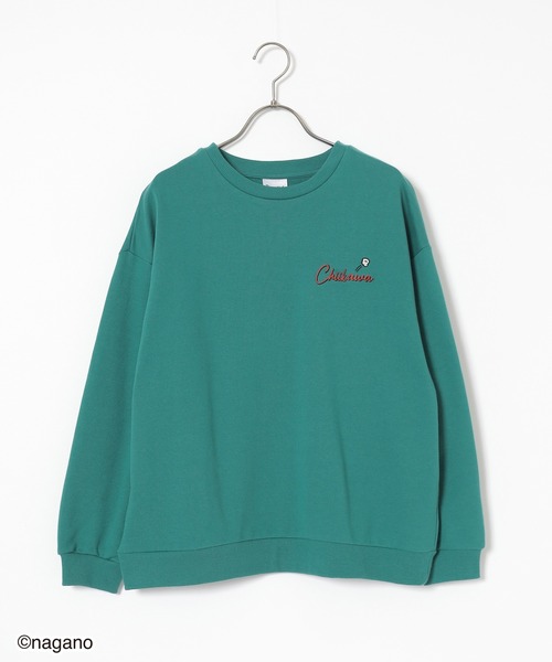 Honeys（ハニーズ）の「【ちいかわ・ちいかわ】ちいかわ／ゆるトレーナー（スウェット・レディース・グリーン/ベージュ/スミクロ/杢グレー・M/SS/S/LL/L）」の15枚目の写真