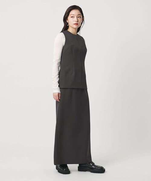 MARW UNITED ARROWS（マルゥ ユナイテッドアローズ）の「＜MARW UNITED ARROWS＞ペプラム ノースリーブ ブラウス（シャツ/ブラウス・レディース・ネイビー/ダークグレー/ナチュラル・FREE）」の5枚目の写真