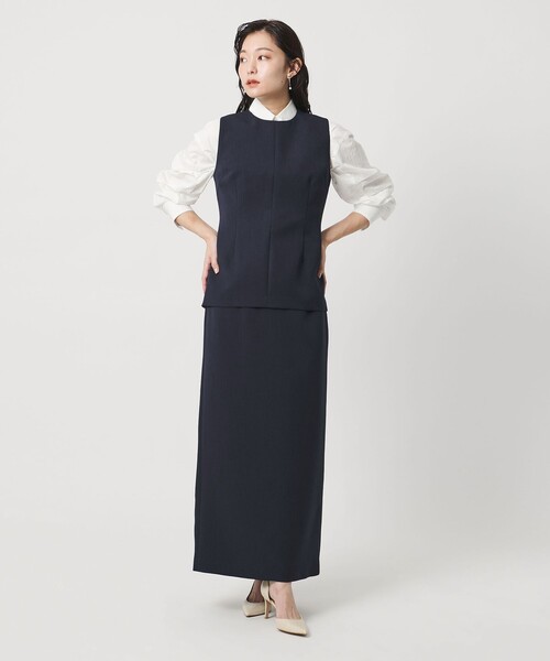 MARW UNITED ARROWS（マルゥ ユナイテッドアローズ）の「＜MARW UNITED ARROWS＞ペプラム ノースリーブ ブラウス（シャツ/ブラウス・レディース・ネイビー/ダークグレー/ナチュラル・FREE）」の12枚目の写真