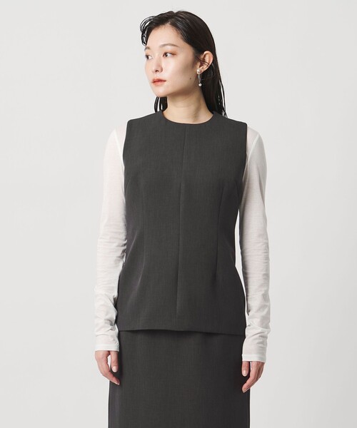 MARW UNITED ARROWS（マルゥ ユナイテッドアローズ）の「＜MARW UNITED ARROWS＞ペプラム ノースリーブ ブラウス（シャツ/ブラウス・レディース・ネイビー/ダークグレー/ナチュラル・FREE）」の14枚目の写真