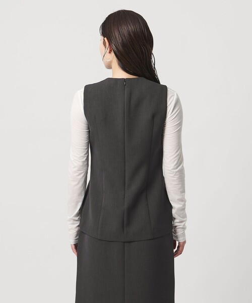 MARW UNITED ARROWS（マルゥ ユナイテッドアローズ）の「＜MARW UNITED ARROWS＞ペプラム ノースリーブ ブラウス（シャツ/ブラウス・レディース・ネイビー/ダークグレー/ナチュラル・FREE）」の16枚目の写真