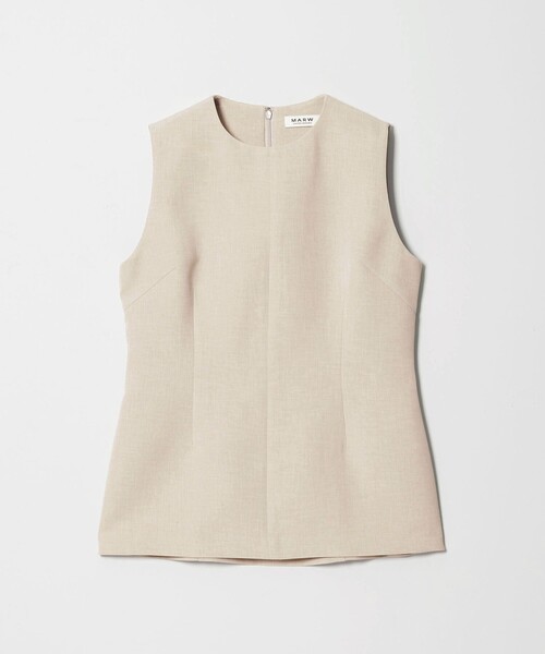 MARW UNITED ARROWS（マルゥ ユナイテッドアローズ）の「＜MARW UNITED ARROWS＞ペプラム ノースリーブ ブラウス（シャツ/ブラウス・レディース・ネイビー/ダークグレー/ナチュラル・FREE）」の17枚目の写真