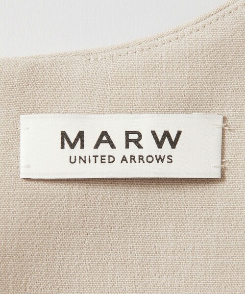 MARW UNITED ARROWS＞ペプラム ノースリーブ ブラウス（シャツ