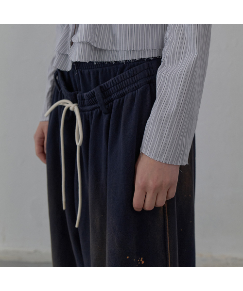 LCDC TM(エルシーディーシーティーエム)の「LAYERED DETAIL JERSEY PANTS (NAVY)(スウェットパンツ・レディース・その他・OS)」の7枚目の写真