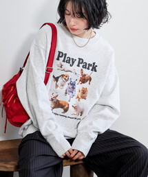 FREAK'S STORE（フリークスストア）の「ドッグラン 裏起毛スウェット/ ドッグプリント スウェット（スウェット・レディース）」