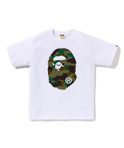 A BATHING APE(アベイシングエイプ)の「1ST CAMO BIG APE HEAD TEE(Tシャツ/カットソー・メンズ・ホワイト×グリーン/ブラック×グリーン/ブラック×イエロー/ホワイト×イエロー・SMALL/X-LARGE/MEDIUM/XX-LARGE/LARGE/XXX-LARGE)」の2枚目の写真