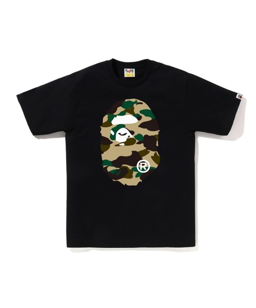 A BATHING APE(アベイシングエイプ)の「1ST CAMO BIG APE HEAD TEE(Tシャツ/カットソー・メンズ・ホワイト×グリーン/ブラック×グリーン/ブラック×イエロー/ホワイト×イエロー・SMALL/X-LARGE/MEDIUM/XX-LARGE/LARGE/XXX-LARGE)」の4枚目の写真