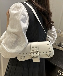 WARAIJOGO（ワライジョウゴ）の「スタッズエナメルハンドバッグ/レディース(DAY)（ハンドバッグ）」