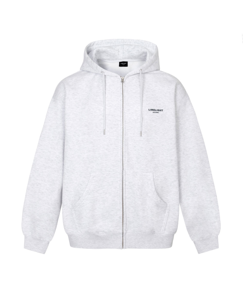 LIMELIGHT APPAREL(ライムライトアパレル)の「アパレルシンプルロゴジップアップフードパーカーオーバーサイズ(アッシュグレー/グレー)(パーカー・メンズ・その他・LARGE/X-LARGE)」の1枚目の写真