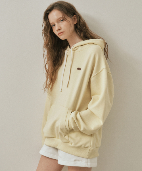 WEDNESDAYOASISFORWOMEN（ウェンズデー オアシス フォー ウーマン）の「W/アッシュピグメントフードスウェットシャツ_YELLOW(W25-TP34)（パーカー・レディース・イエロー・MEDIUM/LARGE）」の2枚目の写真