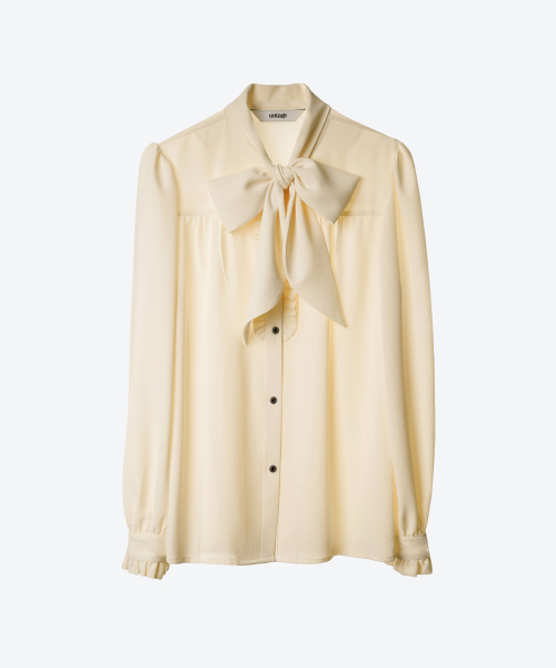 UNTAGE（アンテージ）の「プッシュボウラッフルフラケットブラウス[Lemon(WOMAN)]_UTS-FS46（シャツ/ブラウス・レディース・その他・FREE）」の3枚目の写真
