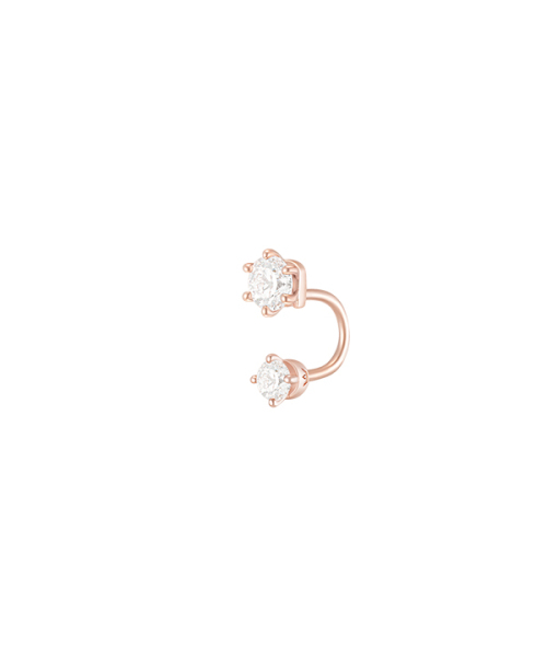 JESTINA（ジェイエスティナ）の「WHITEMOND 14K シングルピアス (JJMBEQ1BF545R4P00)（ピアス（両耳用）・レディース・その他・FREE）」の2枚目の写真