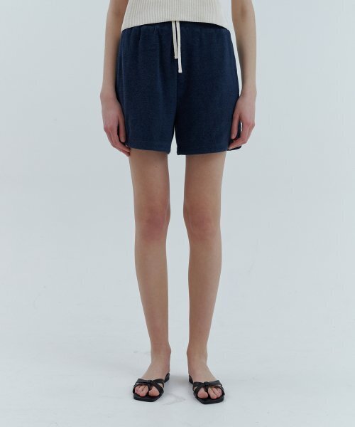 STEP AROUND(ステップアラウンド)の「テリー ハーフパンツ_NAVY(その他パンツ・レディース・その他・MEDIUM/SMALL)」の2枚目の写真