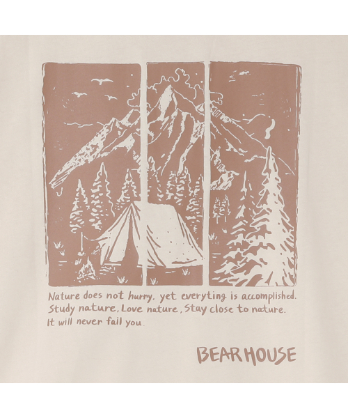 BEARHOUSE(ベアハウス)の「コマ(Coma) キャンピングT_OB(Tシャツ/カットソー・メンズ・その他・SMALL/LARGE/X-LARGE)」の3枚目の写真
