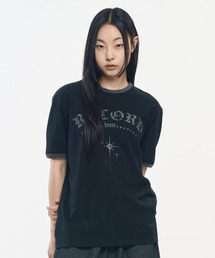 RECORD リンガーTシャツ_ブラック