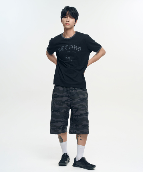 SLOW RECORD HOUSE(スローレコードハウス)の「RECORD リンガーTシャツ_ブラック(Tシャツ/カットソー・レディース・その他・LARGE/MEDIUM/SMALL)」の3枚目の写真