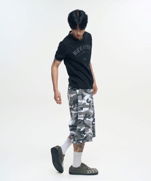 SLOW RECORD HOUSE(スローレコードハウス)の「RECORD リンガーTシャツ_ブラック(Tシャツ/カットソー・レディース・その他・LARGE/MEDIUM/SMALL)」の4枚目の写真