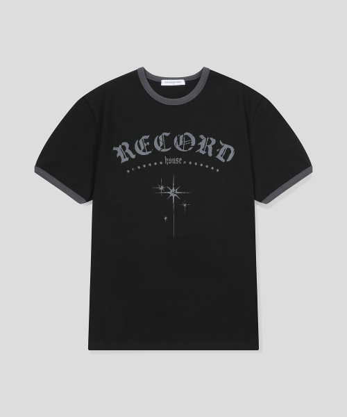 SLOW RECORD HOUSE(スローレコードハウス)の「RECORD リンガーTシャツ_ブラック(Tシャツ/カットソー・レディース・その他・LARGE/MEDIUM/SMALL)」の5枚目の写真