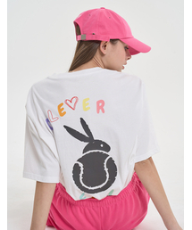 CLEVER FIELD（クレバーフィールド）の「ドローイングカラーグラフィックレバティーシャツ[ホワイト]（Tシャツ/カットソー）」