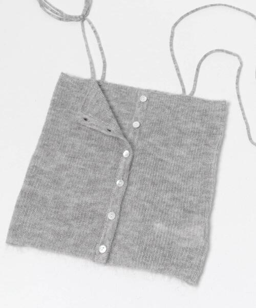 URBAN RESEARCH（アーバンリサーチ）の「シアーモヘヤキャミソール（ニット/セーター・レディース・ライトグレー/イエロー/ネイビー・FREE）」の12枚目の写真