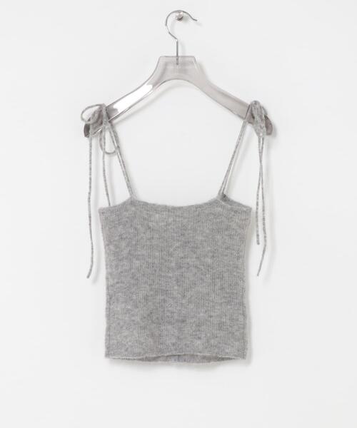 URBAN RESEARCH（アーバンリサーチ）の「シアーモヘヤキャミソール（ニット/セーター・レディース・ライトグレー/イエロー/ネイビー・FREE）」の13枚目の写真