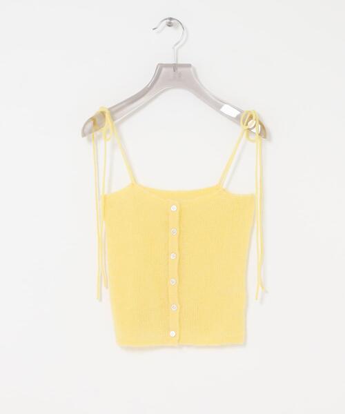 URBAN RESEARCH（アーバンリサーチ）の「シアーモヘヤキャミソール（ニット/セーター・レディース・ライトグレー/イエロー/ネイビー・FREE）」の22枚目の写真