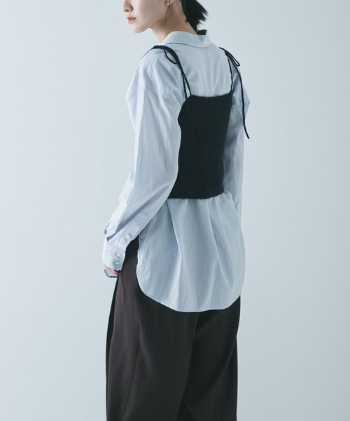 URBAN RESEARCH(アーバンリサーチ)の「シアーモヘヤキャミソール(ニット/セーター・レディース・ライトグレー/イエロー/ネイビー・FREE)」の14枚目の写真