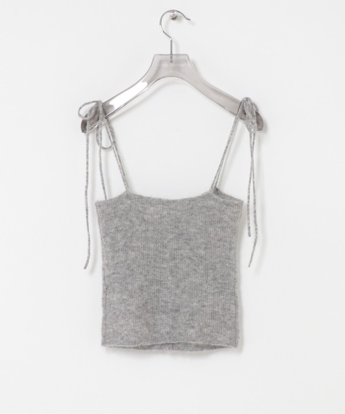 URBAN RESEARCH(アーバンリサーチ)の「シアーモヘヤキャミソール(ニット/セーター・レディース・ライトグレー/イエロー/ネイビー・FREE)」の22枚目の写真