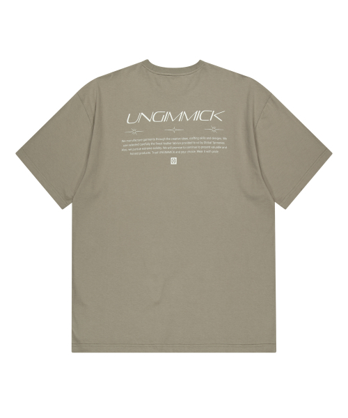 UNGIMMICK(アンジミック)の「CLASSIC LOGO T-SHIRT (KHAKI)(Tシャツ/カットソー・メンズ・その他・MEDIUM/LARGE)」の2枚目の写真