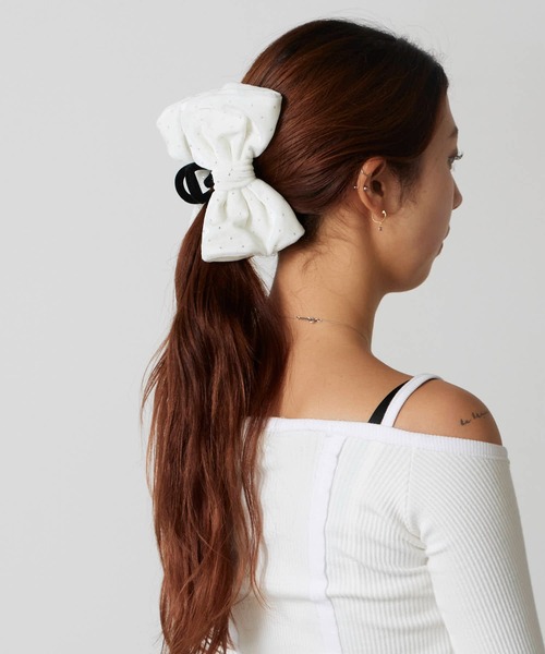 TRESSE（トレス）の「TRESSE/トレス LEATHER RUBAN CLIP ヘアクリップ