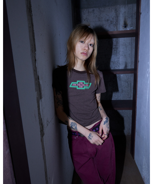 AFTERMATH（アフターマス）の「W ATM GIRLS TEE (BROWN)（Tシャツ/カットソー・レディース・ブラウン・FREE）」の3枚目の写真