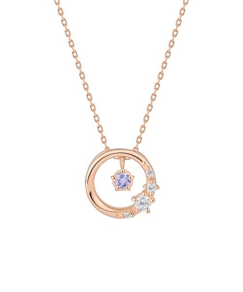 12月誕生石】シルバー タンザナイト 2way ネックレス（ネックレス