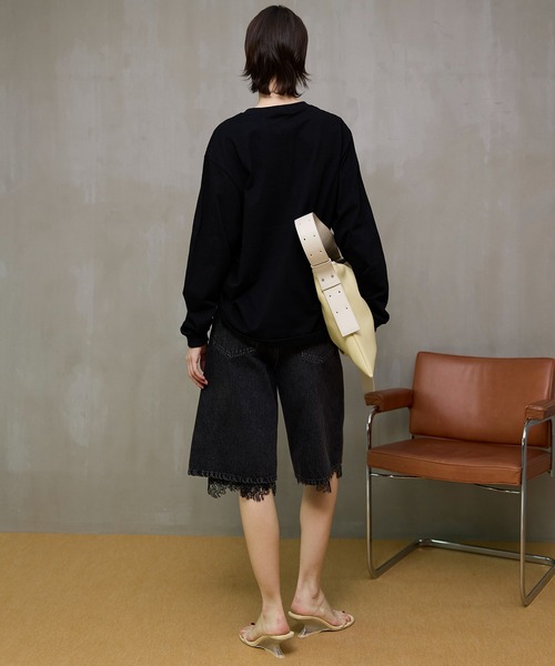MAISON SPECIAL(メゾンスペシャル)の「Multi-Way Layered Denim Shorts/マルチウェイレイヤードデニムショートパンツ(デニムパンツ・レディース・ブルー/ブラック・38/36)」の10枚目の写真