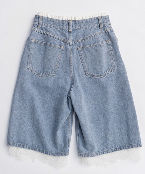 Multi-Way Layered Denim Shorts/マルチウェイレイヤードデニム