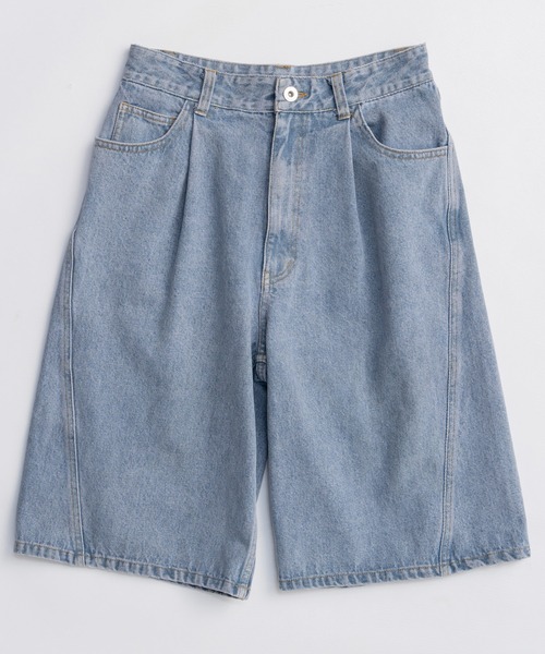 MAISON SPECIAL(メゾンスペシャル)の「Multi-Way Layered Denim Shorts/マルチウェイレイヤードデニムショートパンツ(デニムパンツ・レディース・ブルー/ブラック・38/36)」の18枚目の写真