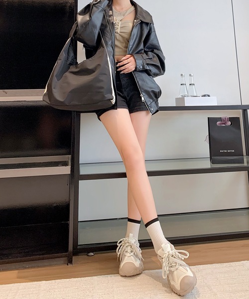 Lace Ladies（レースレディース）の「バイカラー ボリューム 厚底 ダッド スニーカー シューズ（スニーカー・レディース・アイボリー/グレー・22.5cm/23cm/23.5cm/24cm/24.5cm/25cm）」の10枚目の写真