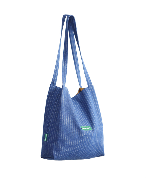 GREEN STUFF(グリーンスタッフ)の「boxy bag 53 - denim deep blue(エコバッグ/サブバッグ・レディース・その他・FREE)」の1枚目の写真