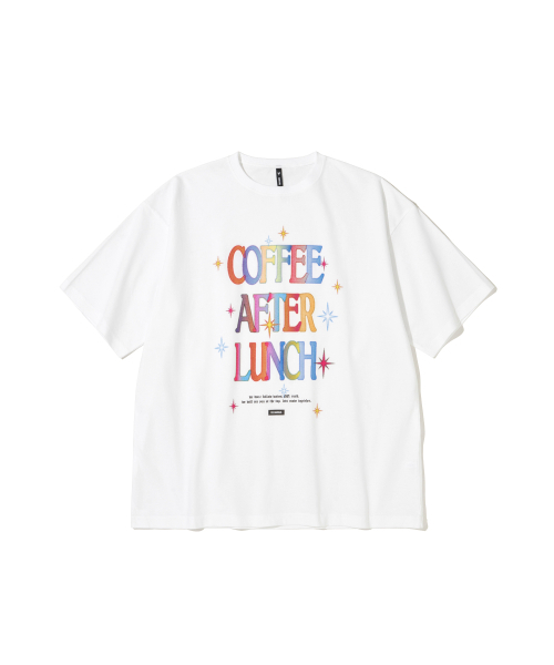 FIELDMANUAL(フィールドマニュアル)の「コーヒーアフターランチTシャツホワイト(Tシャツ/カットソー・メンズ・その他・SMALL/MEDIUM/LARGE)」の1枚目の写真