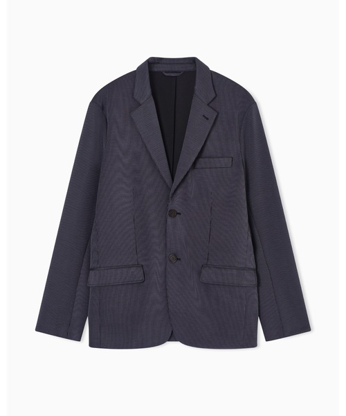 EMPORIO ARMANI(エンポリオアルマーニ)の「【エンポリオ アルマーニ】シングルブレストジャケット プレーティング風グログラン(テーラードジャケット・メンズ・チャコールグレー・50/48/46)」の6枚目の写真