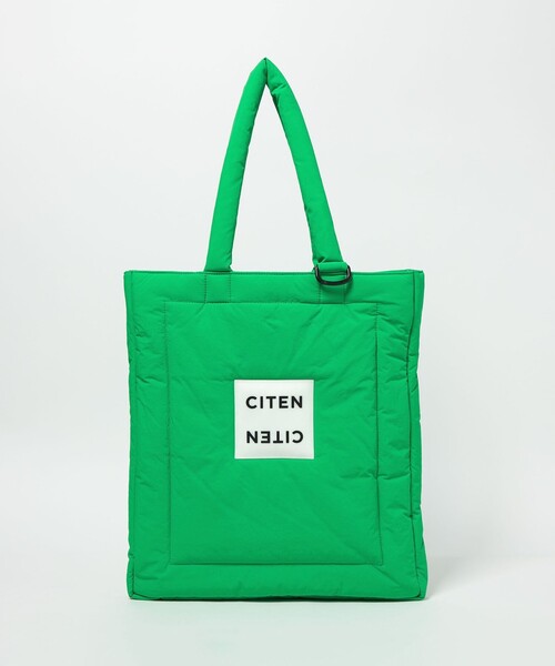CITEN(シテン)の「<CITEN>カラバリパファートート(トートバッグ・レディース・ケリーグリーン/イエロー/ブラック/ライトブルー/オレンジ/ピンク/レッド/ライム/ホワイト/ライラック/ロイヤルブルー・FREE)」の4枚目の写真