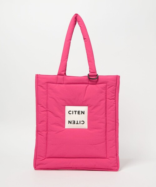 CITEN(シテン)の「<CITEN>カラバリパファートート(トートバッグ・レディース・ケリーグリーン/イエロー/ブラック/ライトブルー/オレンジ/ピンク/レッド/ライム/ホワイト/ライラック/ロイヤルブルー・FREE)」の9枚目の写真