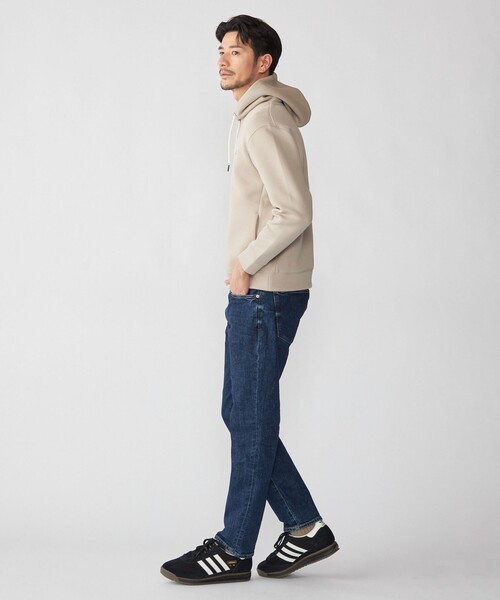 SHIPS(シップス)の「【WEB限定】SHIPS: コットン ポリ ダブル ニット フーディー パーカ (セットアップ対応)(パーカー・メンズ・グレー/ベージュ/ブラック・LARGE/MEDIUM/SMALL/X-LARGE)」の5枚目の写真