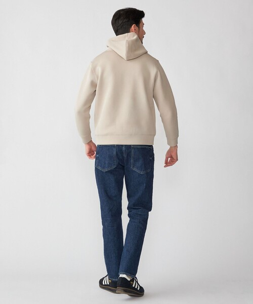 SHIPS(シップス)の「【WEB限定】SHIPS: コットン ポリ ダブル ニット フーディー パーカ (セットアップ対応)(パーカー・メンズ・グレー/ベージュ/ブラック・LARGE/MEDIUM/SMALL/X-LARGE)」の6枚目の写真
