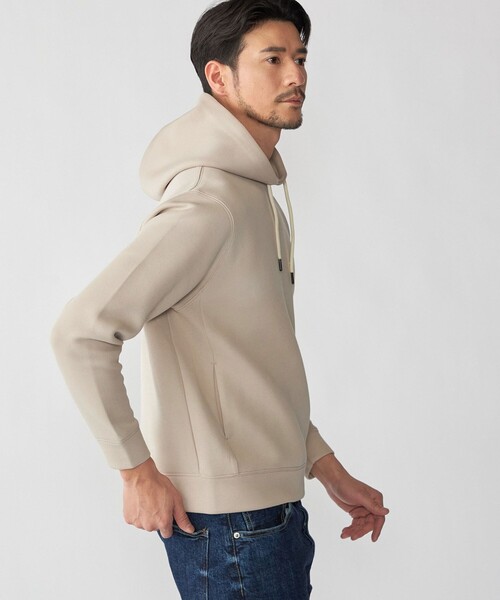 SHIPS(シップス)の「【WEB限定】SHIPS: コットン ポリ ダブル ニット フーディー パーカ (セットアップ対応)(パーカー・メンズ・グレー/ベージュ/ブラック・LARGE/MEDIUM/SMALL/X-LARGE)」の12枚目の写真
