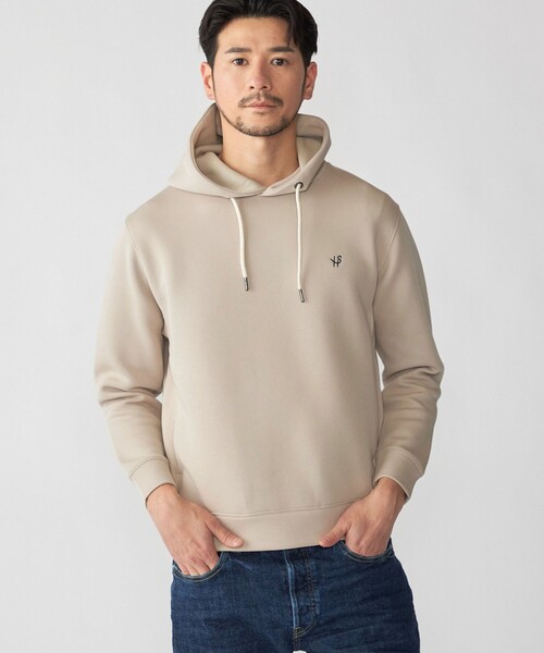 SHIPS(シップス)の「【WEB限定】SHIPS: コットン ポリ ダブル ニット フーディー パーカ (セットアップ対応)(パーカー・メンズ・グレー/ベージュ/ブラック・LARGE/MEDIUM/SMALL/X-LARGE)」の13枚目の写真