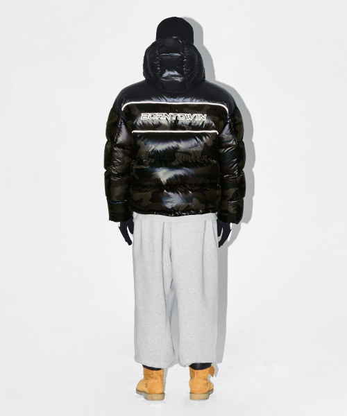 BORN TO WIN（ボーントゥウィン）の「SILVER B RIPSTOP PUFFER DOWN [CAMO]（ダウンジャケット/コート・メンズ・その他・1/2/3）」の5枚目の写真