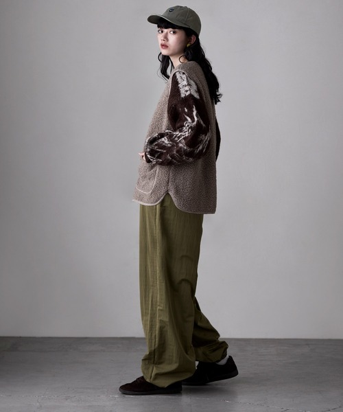 etoll.（エトル）の「ライトボアジップベスト（ベスト・レディース・ホワイト/ブラウン/モカ/ブラック・M～Ｌ）」の19枚目の写真