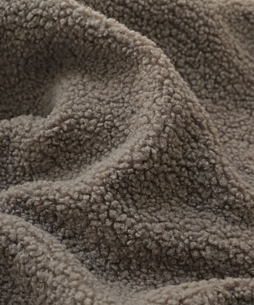 etoll.（エトル）の「ライトボアジップベスト（ベスト・レディース・ホワイト/ブラウン/モカ/ブラック・M～Ｌ）」の10枚目の写真